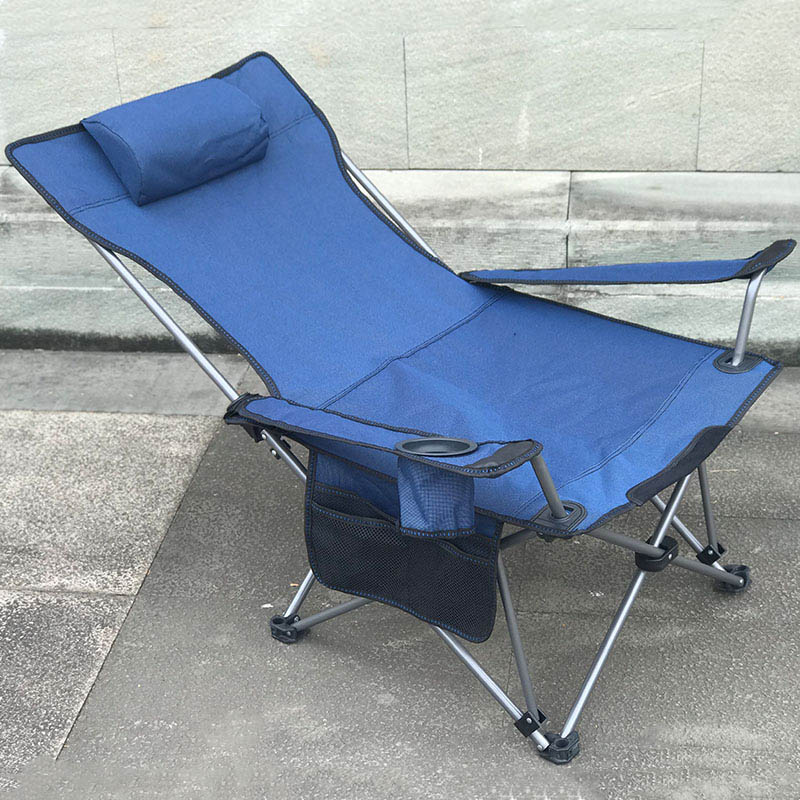 Outdoor Folding Chair Portable Reclining Chair Self-Driving Travel Beach Chair Fishing Chair Fishing Chair Lunch Break Chair Can Lie