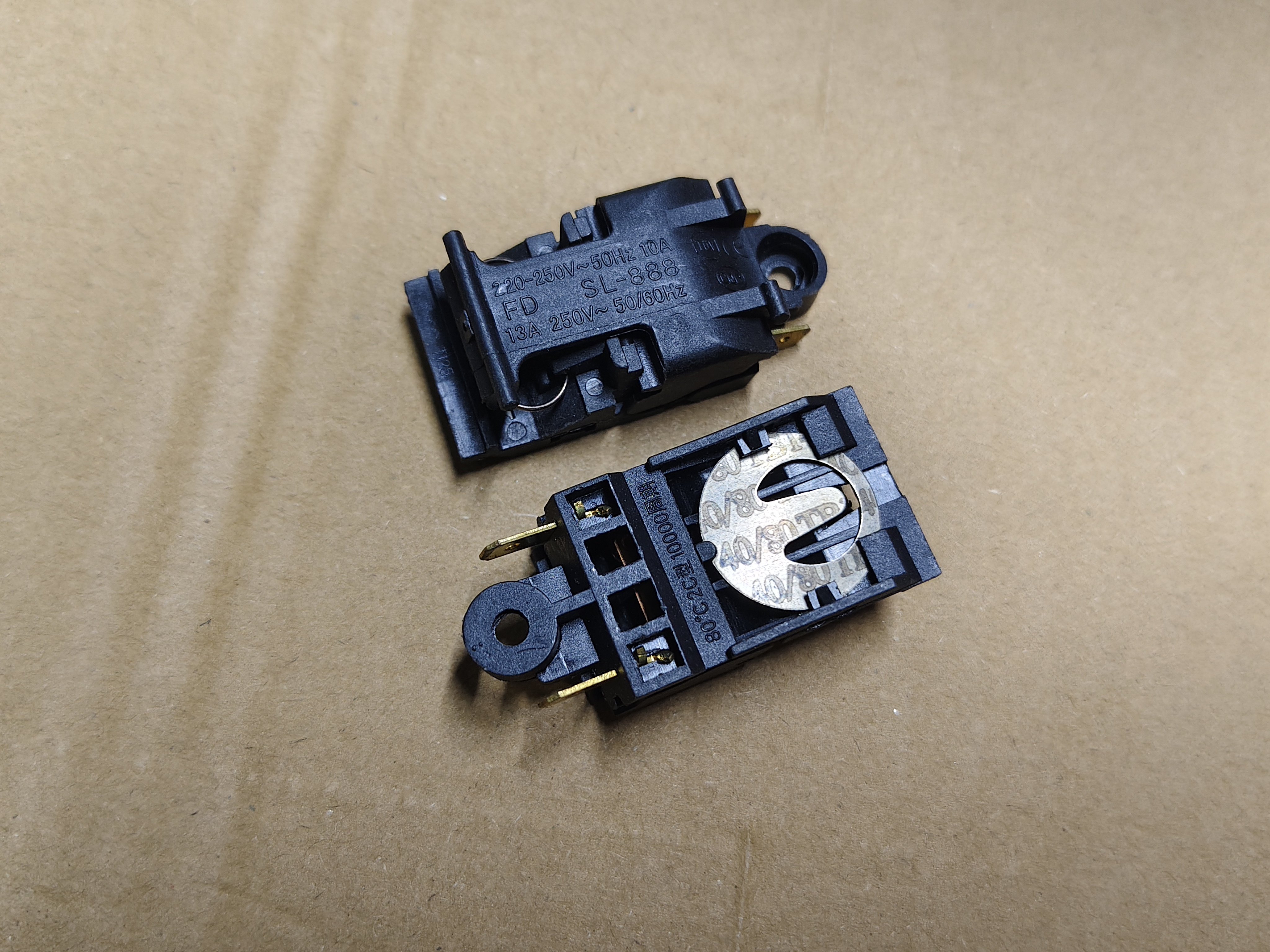 包邮25个老标FD发达电水壶蒸汽开关 手柄开关 SL－888 250V13A