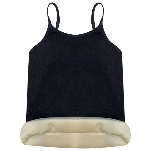 Утепленная демисезонная модная приятная телу майка топ, по фигуре