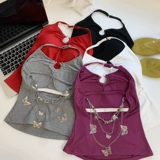 Черная клубника, красная майка топ, сексуальный топ с чашечками