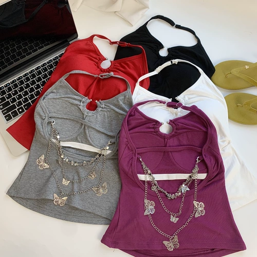 Черная клубника, красная майка топ, сексуальный топ с чашечками