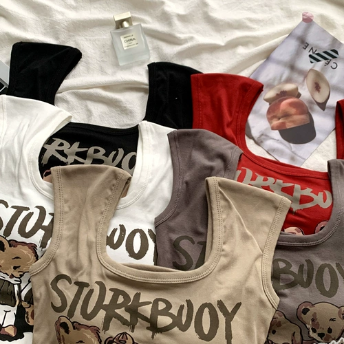 Сладкий и пряный плотный печатный жилет с фиксированной подушкой летнее похудение с дикой мухой