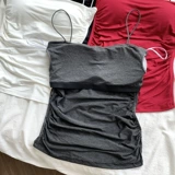 Майка топ, бретели без рукавов, по фигуре