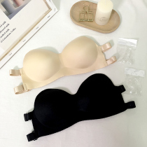 Spring 2019 new comfortable Joker underwear wrap chest bottom anti-light strapless sexy gathering invisible underwear