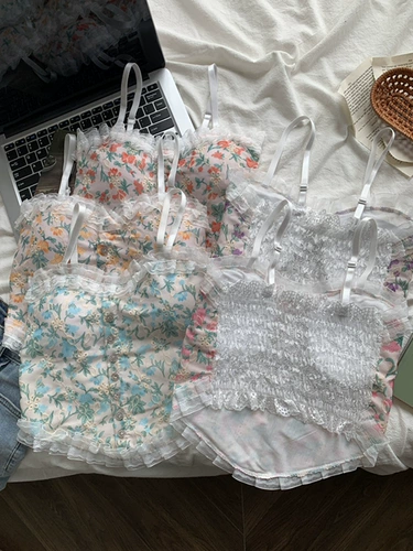 Сексуальный кружевной жилет и подтяжки сексуальны летом, верхняя одежда без рукавов, красивая спина, короткий и облегающий внутренний верх.