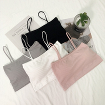 Summer Strapless Underwear Anti-Glow Gathering Chest Camisole Women's Bra Base Anti-Glow Top