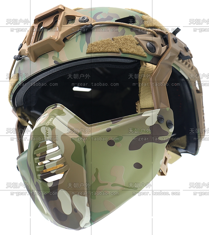 易匯空間 上新美式FAST SF戰術頭盔專用Mandible頭盔面部護臉面罩裝甲系統面具 限時下殺YH3292