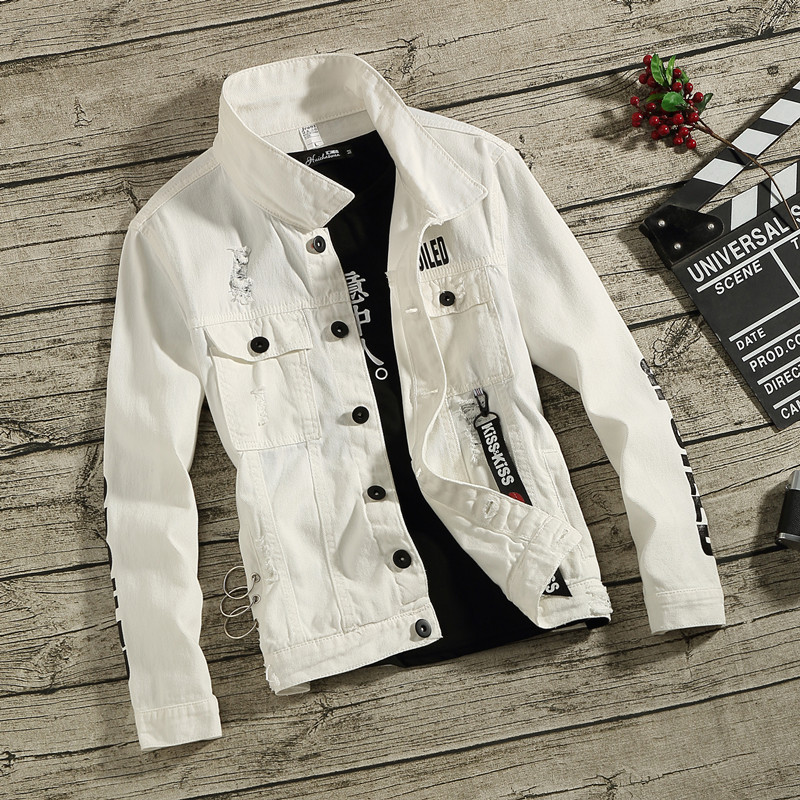 2025 Spring New Men's Denim Jacket Korean Style Trendy Slim Fit Casual Versatile Handsome Outerwear 2025 Spring New Men's Denim Jacket Korean Style Trendy Slim Fit Casual Versatile Handsome Outerwear