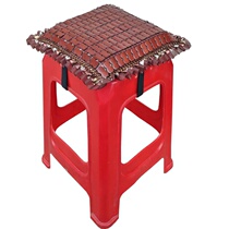 Plastic stool cushion cool mat bamboo mat electrician factory C member work butt cushion chair cushion square permeable