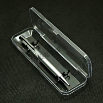 Full transparent double pen box transparent pen plastic gift box packaging set spot wholesale