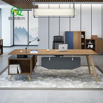 Qinlang fashion boss table manager table simple modern office furniture female supervisor office table and chair combination
