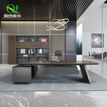 Qinlang boss desk simple modern manager office desk light luxury office furniture table and chair combination
