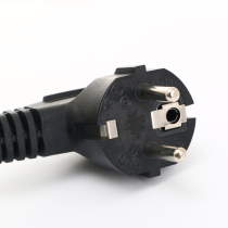 Guangdong European standard power cord 3-core 1 5 square meters 1 8 meters three-hole European plug cord 16A European standard product suffix