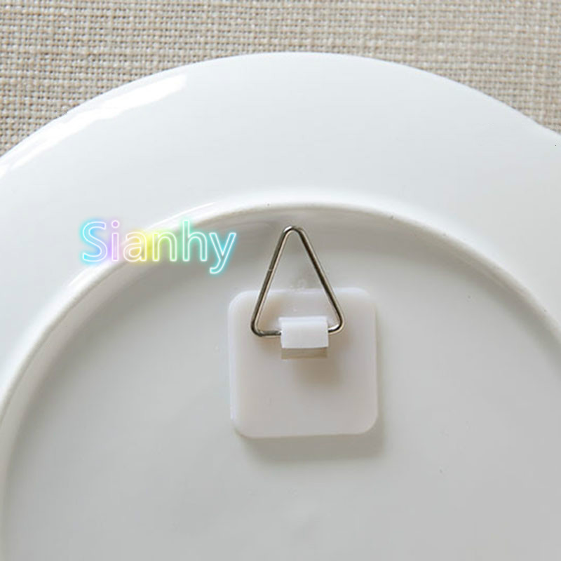 Wall Sticky Wall Invisible Plate Back Sticker Porcelain Plate Accessories Traceless Stud Hanging Painting Cross Embroidery Accessories