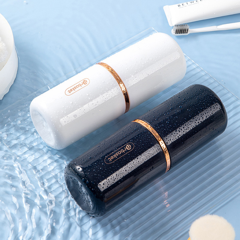 Portable travel wash cup mouthwash cup simple brushing cup tooth cylinder set tooth set toothbrush toothpaste storage box