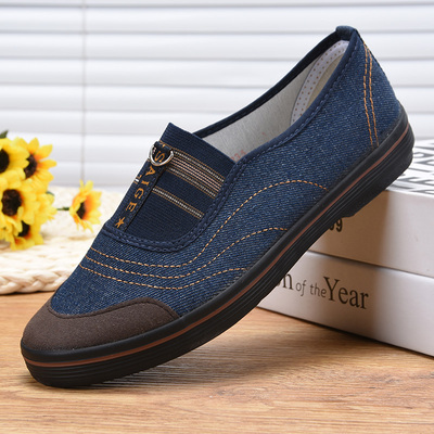 春夏款女士劳动布鞋解放鞋