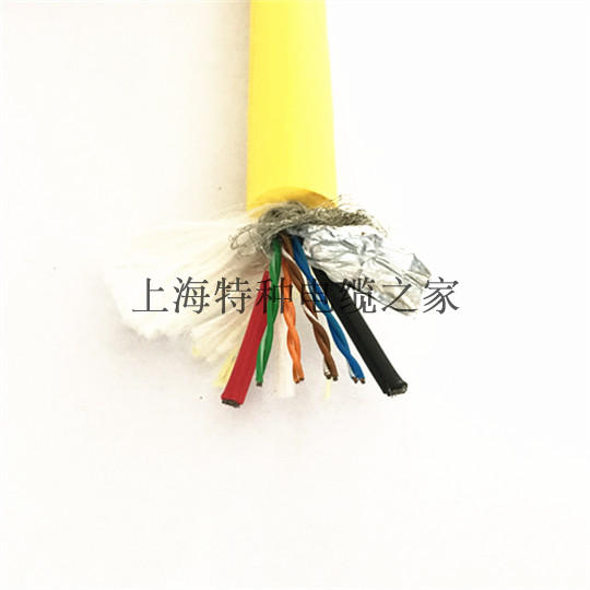Tracking ROV underwater robot cable Zerobuoyancy eight core twisted pair wire plus power cord large current