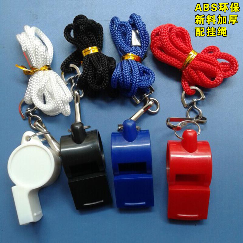 ABS environmental protection large plastic fans referee coach police command outdoor survival teaching whistle (including lanyard)
