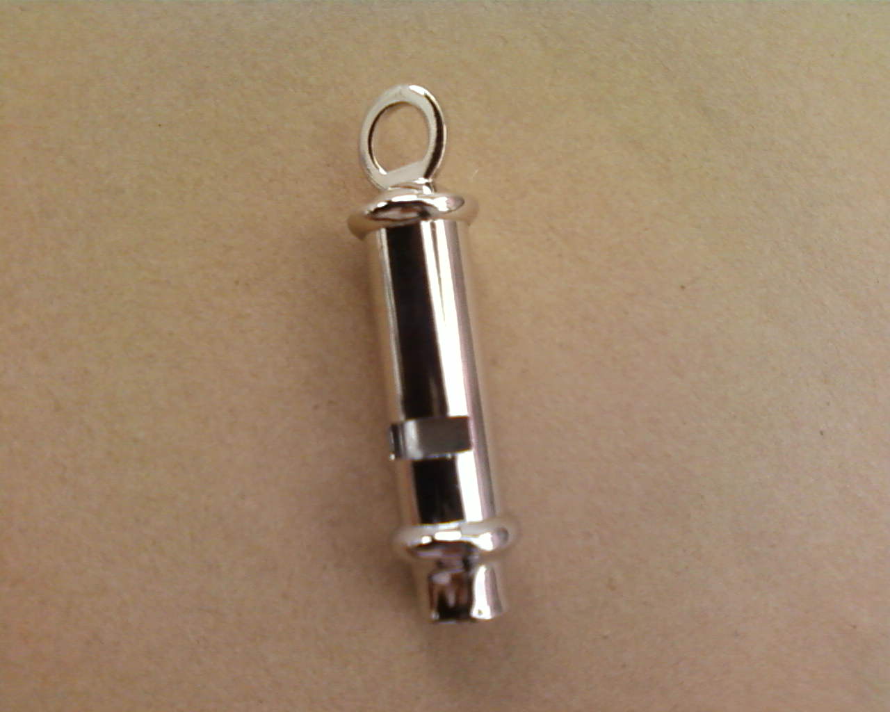 Large hard handle police whistle word-shaped metal referee outdoor survival traffic lifting command cylindrical whistle