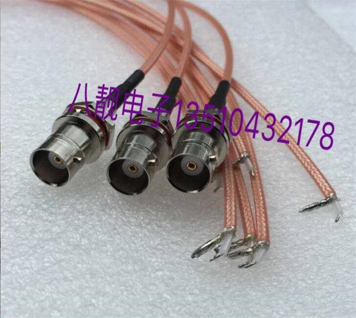 BNC mother single side coaxial signal line BNC-KY radio frequency line Q9 nut waterproof fixable weld PCB board retrofit line