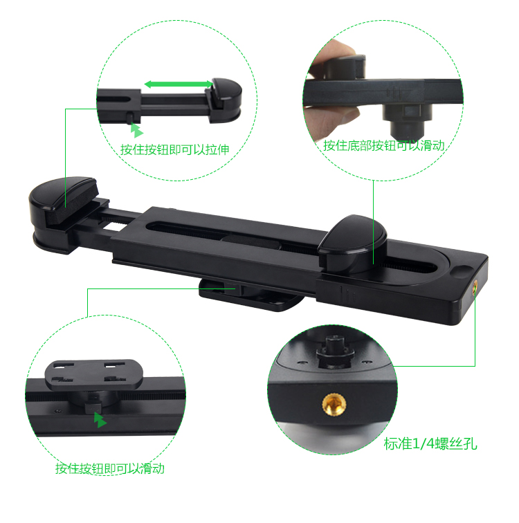 Tablet phổ clip tripod chuyển đổi hỗ trợ cố định kệ bracket tam giác sáng tạo cơ sở phụ kiện clip