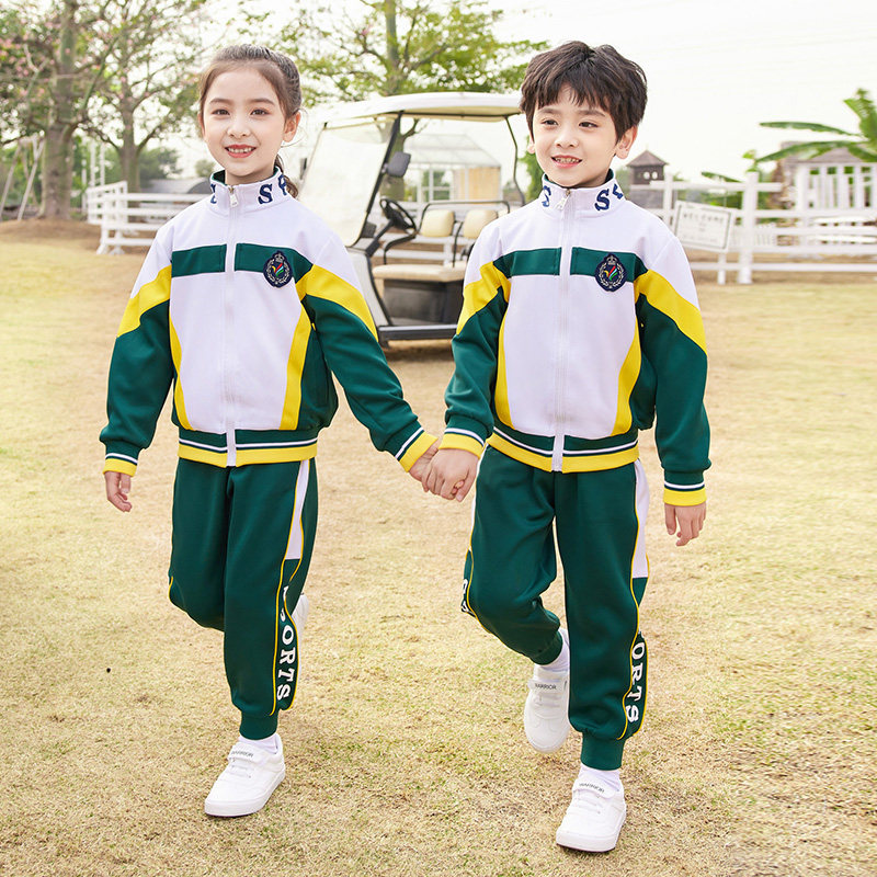 Kindergarten uniform suit 2021 spring and autumn new primary and secondary school students sports meeting class uniform teacher British school uniform customization