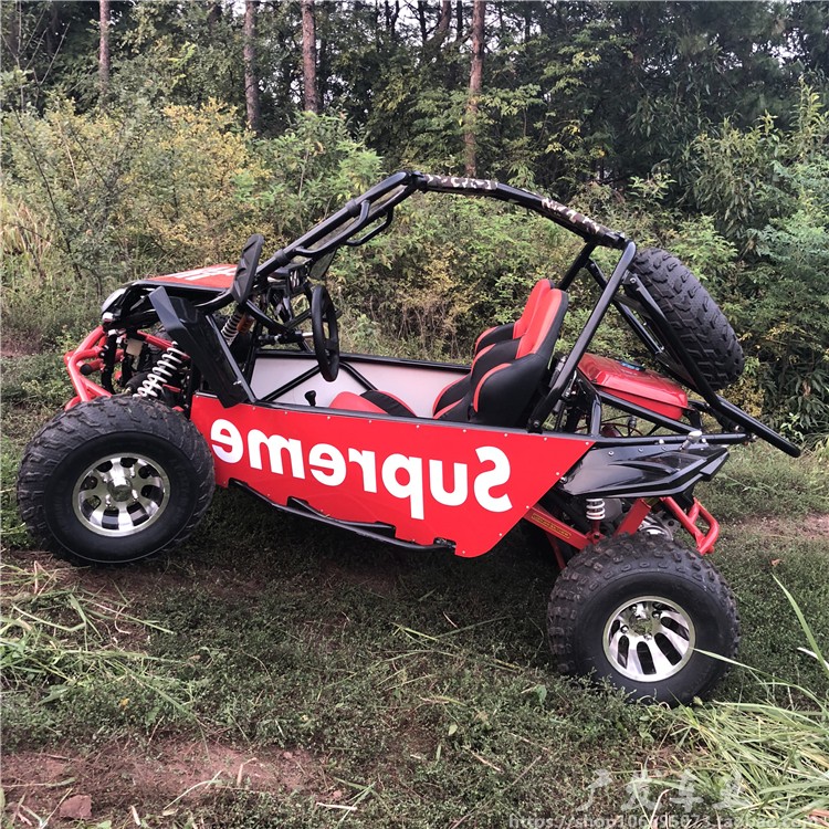 Lớn 200cc karting bốn bánh xe mô tô off-road tất cả các địa hình bãi biển cạnh tranh dành cho người lớn xe hai bánh thép ống xe đạp điện cho trẻ em