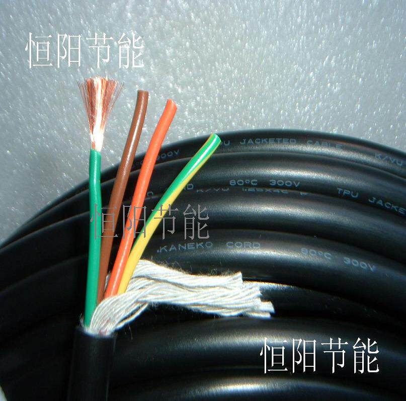 Japan imported 4-core 1 25 square cable oil-resistant motor power supply control line is resistant to high flexibility