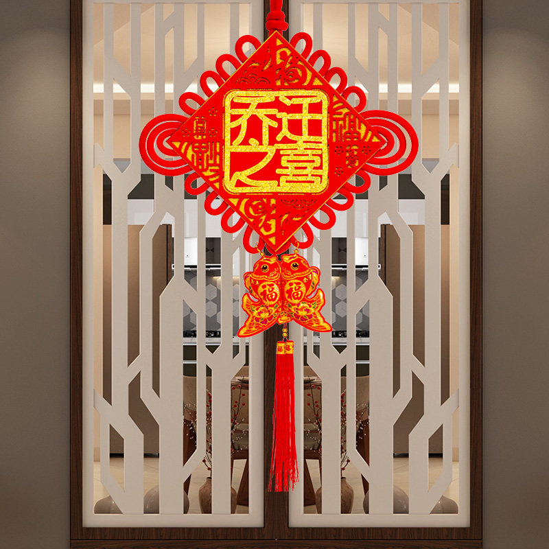 Chinese knot hanging decoration living room large size housewarming new house decoration