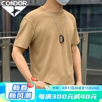 Condor Moisture Absorption Quick Dry Tactical T-shirt Antibacterial Deodorant Quick Dry Round Collar Training Shirt Outdoor Camping Sports Short Sleeves