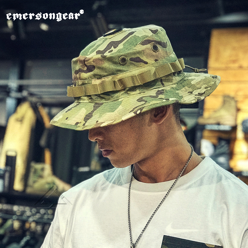 Love merson Emerson Gears Yellow Label Tactical running Nihat Outdoor sunscreen fishing fisherman's round side hat