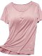 Padded pajamas women's tops Modal summer short-sleeved bra-free thin casual sports women's summer home wear