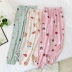 Quần pyjama quần tây nữ xuân hè thu, cotton lụa mỏng, quần chống muỗi, nữ sát bông, quần ống rộng thông thường mặc nhà - Quần tây