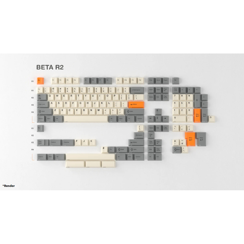 Gmk Beta R2 Two-Color Abs Keycaps