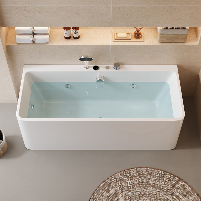 2026 New Model Genuine Acrylic Home-Use Thermostatic Whirlpool Massage Bathtub for Small Apartments, Rectangular Bathtub with Three Skirts 2026 New Model Genuine Acrylic Home-Use Thermostatic Whirlpool Massage Bathtub for Small Apartments, Rectangular Bathtub with Three Skirts