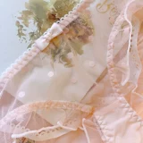 Японская милая сексуальная прозрачная кружевная розовая лента, треугольные трусы, шорты