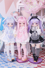 Одежда для кукол BJD （菜包猪肉铺）bjd4分熊妹兽兽mddmsd娃衣套装 兔兔的一天