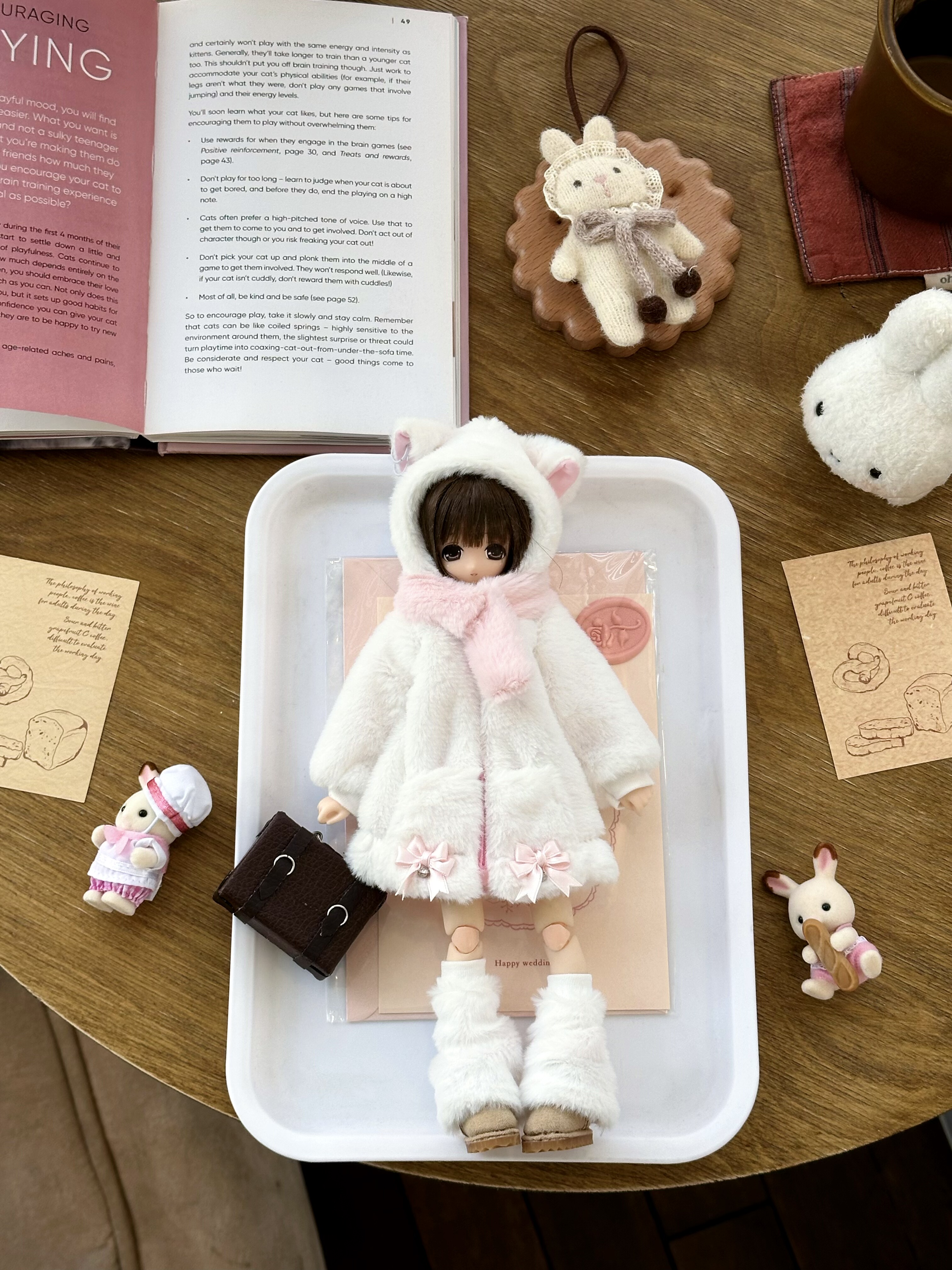 Одежда для кукол BJD （菜包猪肉铺）ob24 p20 azone 娃衣套装 奶芙喵团团