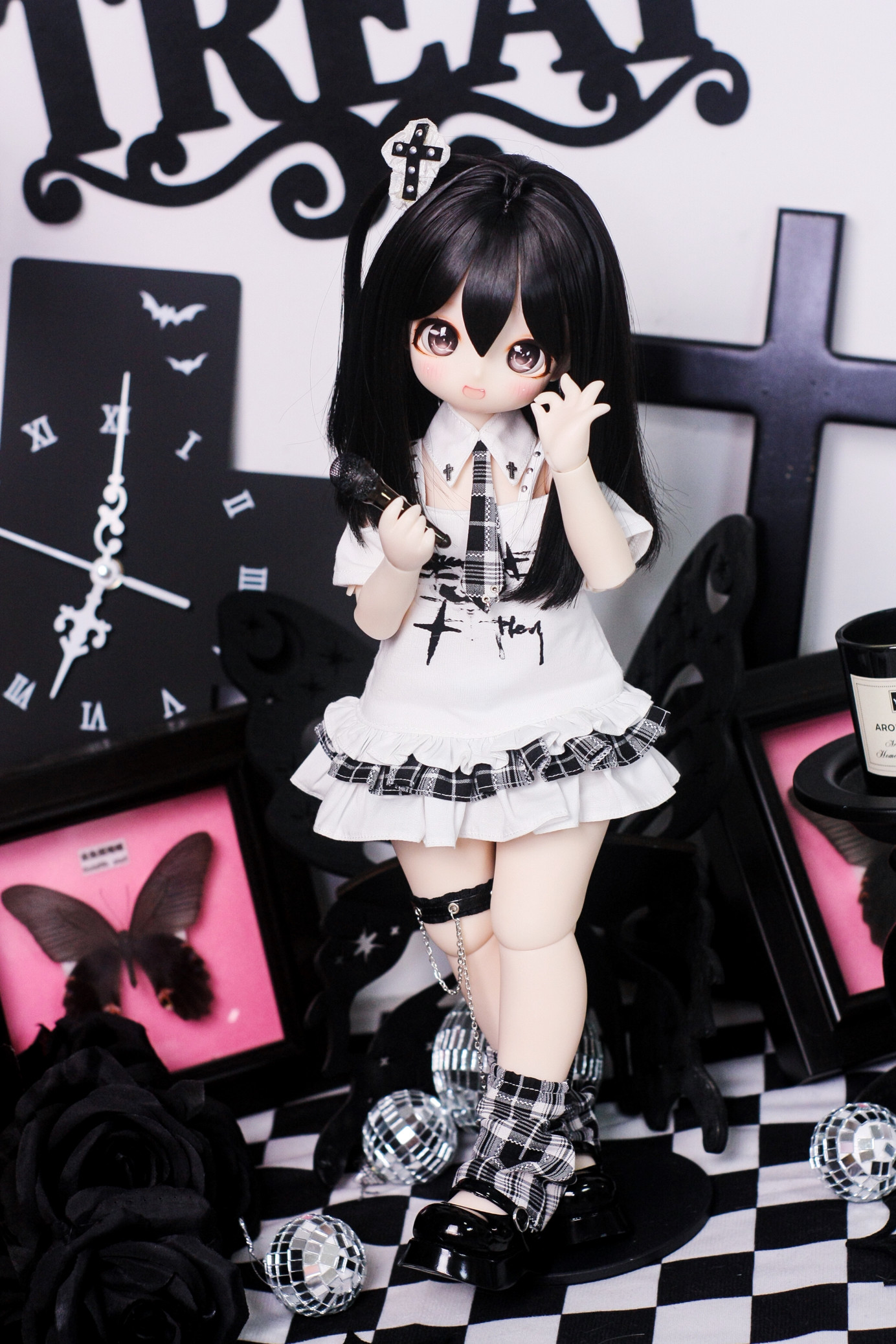 Одежда для кукол BJD （菜包猪肉铺）bjd4分熊妹大力力mddmsd莉莉姆娃衣套装亚比小偶像