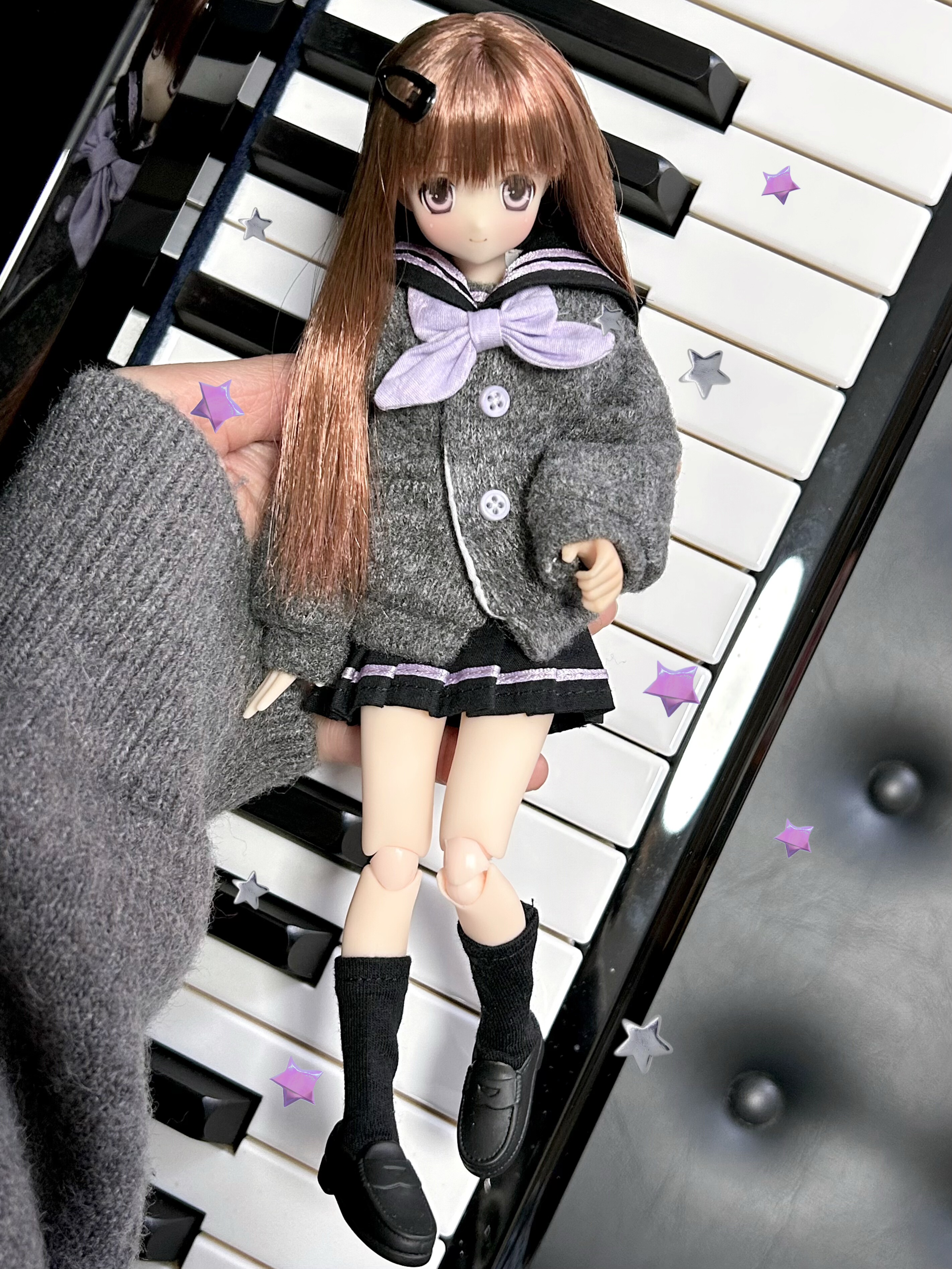 Одежда для кукол BJD （菜包猪肉铺）ob24 azone p20 娃衣套装学生制服青空日记
