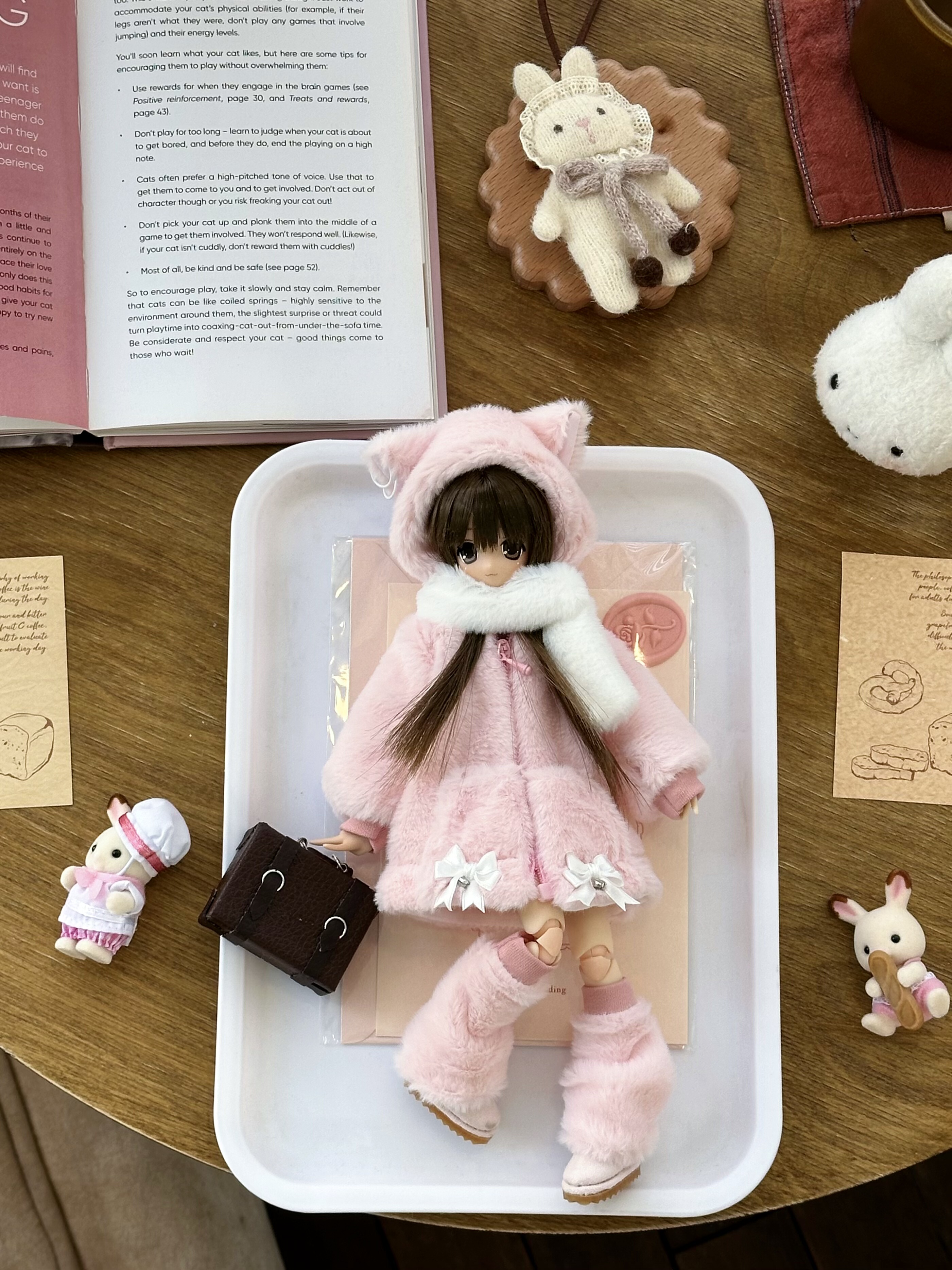 Одежда для кукол BJD （菜包猪肉铺）ob24 p20 azone 娃衣套装 奶芙喵团团