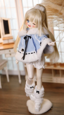 Одежда для кукол BJD （菜包猪肉铺）bjd4分mddmsd熊妹大力力娃衣 猫咪斗篷