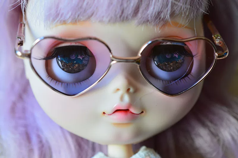 Кукла Blythe маленькая тканьная povz pullip может подарить очки очки в виде сердца любви