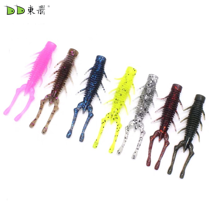 Dongding Soft Bull Ned Bait Ned Bait Black Pit for Special Soft Worm Road Bait with Salt Strong Elastic Perch