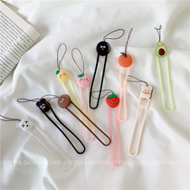 Cartoon cute handrope anti-fall rope female hanging accessories mobile phone rope personality creative silicone Korea