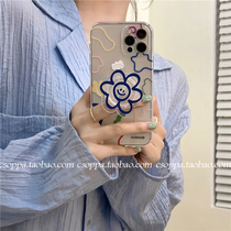 ins Korean Flower Steps for iPhone 13 12 promax Apple 14plus mobile phone case 11 transparent xr