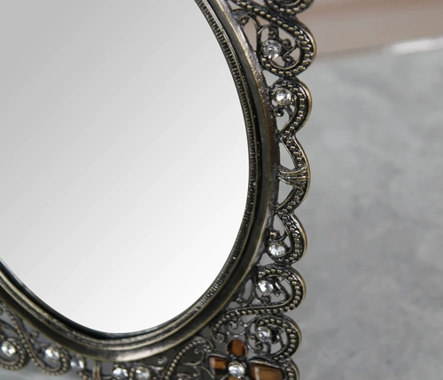 TQJ Металлическое прямоугольное зеркало, 6 дюймовое, 7 дюймов, 10 дюймов