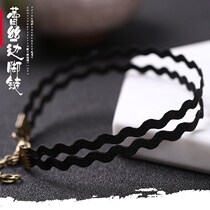 Bell foot chain male and female retro handmade this year red rope braided couples foot chain ladies bestie feet ornament