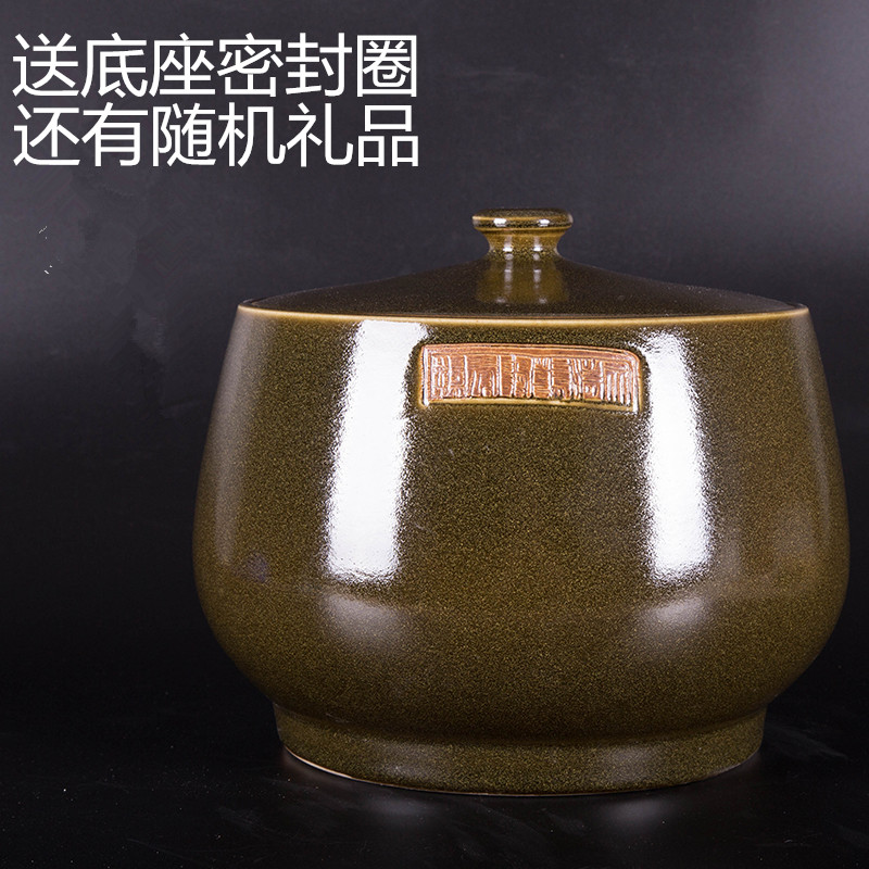Jingdezhen Ceramic tea leaf Last glazed rice cylinder Water cylinder oil cylinder Tea cylinder storage tank 10 catty 20 catty 40 catty
