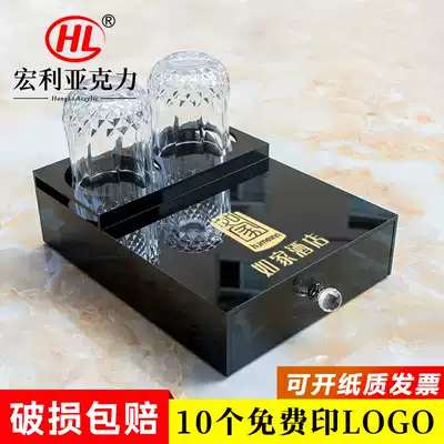 Hotel acrylic wash table supplies dental box storage box hotel room disposable supplies box customization